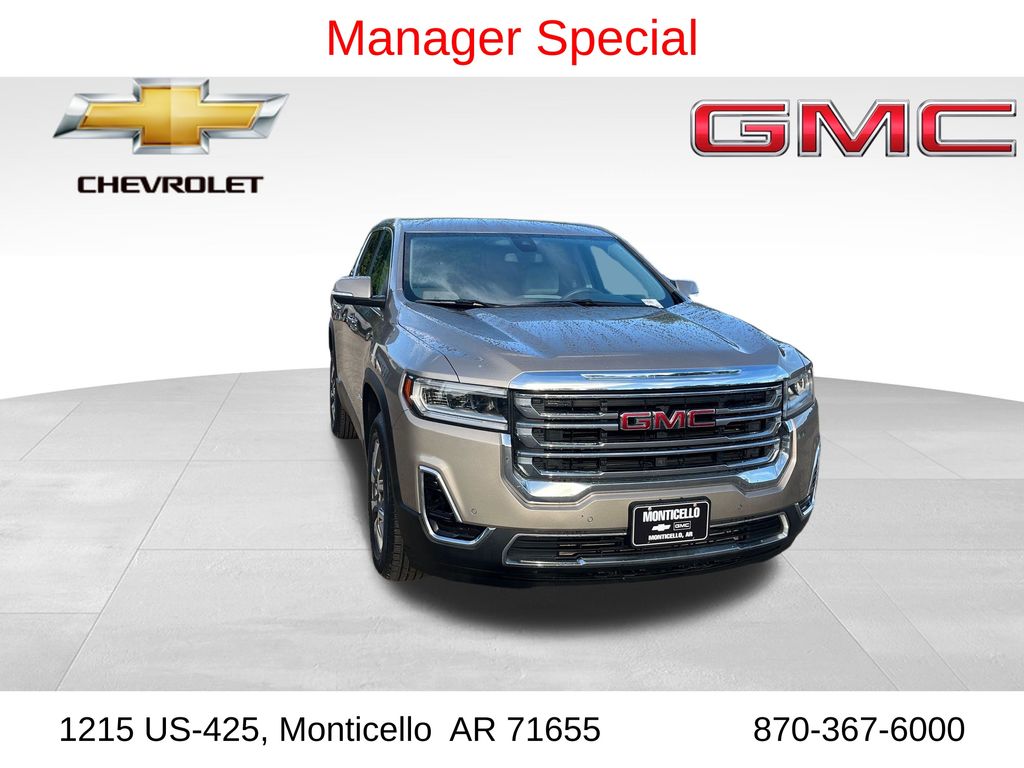 Light Stone Metallic 2022 GMC Acadia SLE AWD SUV / Crossover Four-Wheel Drive 9-Speed Automatic