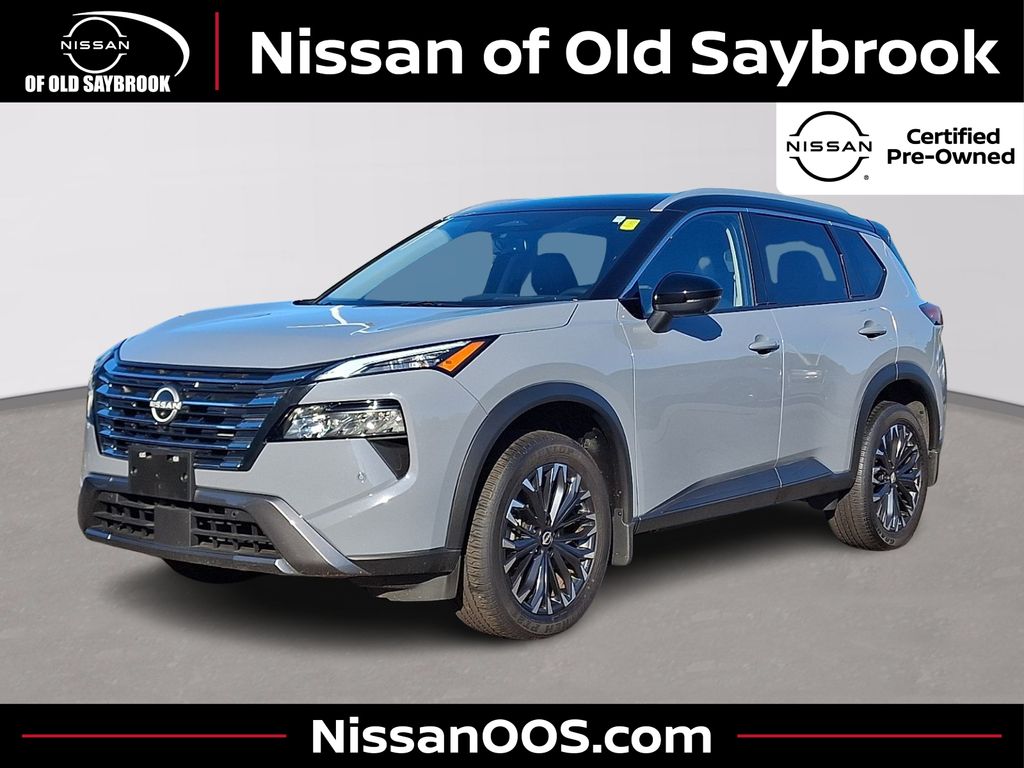 Boulder Gray Pearl/Super Black 2025 Nissan Rogue SUV / Crossover All-Wheel Drive Continuously Variable Transmission