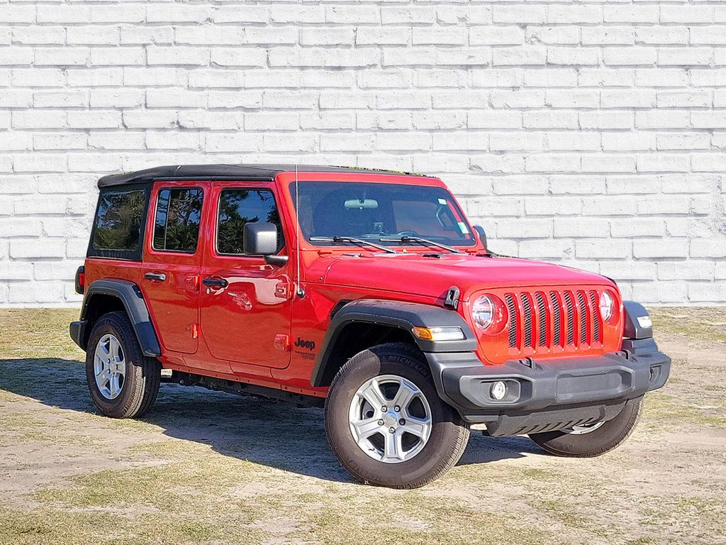 Firecracker Red Clearcoat 2021 Jeep Wrangler Unlimited Sport S 4WD SUV / Crossover Four-Wheel Drive 8-Speed Automatic