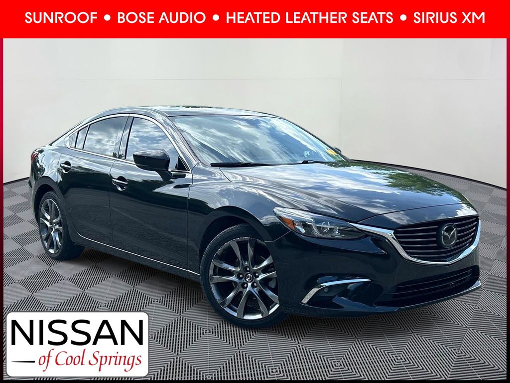 Jet Black Mica 2017 Mazda MAZDA6 Grand Touring Sedan FWD Sedan Front-Wheel Drive 6-Speed Automatic