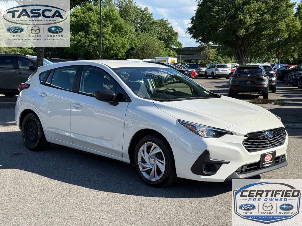 Crystal White Pearl 2024 Subaru Impreza Wagon All-Wheel Drive Continuously Variable Transmission