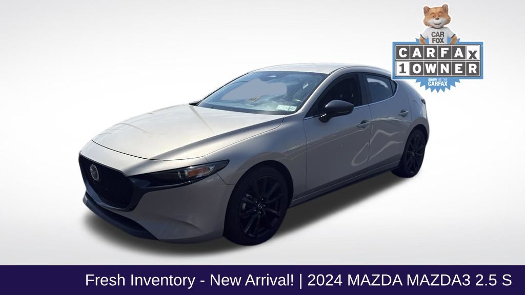 Gray (Platinum Quartz Metallic) 2024 Mazda MAZDA3 Hatchback Front-Wheel Drive 6-Speed Automatic