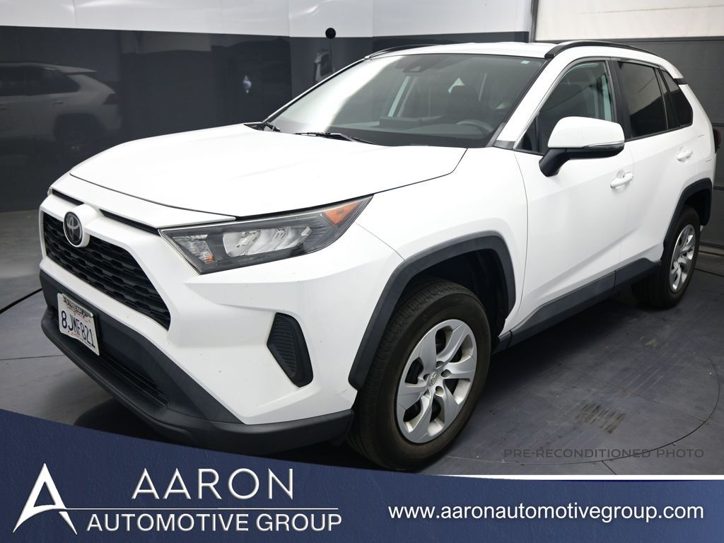 Super White 2019 Toyota RAV4 LE FWD SUV / Crossover Front-Wheel Drive 8-Speed Automatic