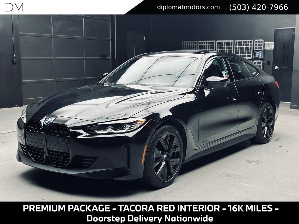 Black Sapphire Metallic 2023 BMW i4 Sedan Rear-Wheel Drive Automatic