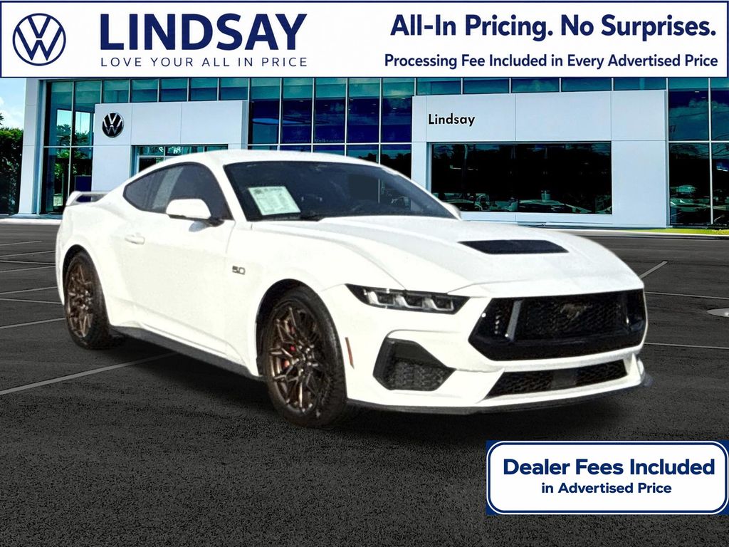 Oxford White 2025 Ford Mustang Coupe Rear-Wheel Drive Automatic