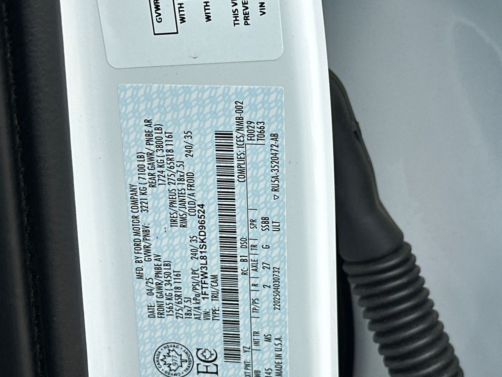 Used 2025 White Ford XLT image 33