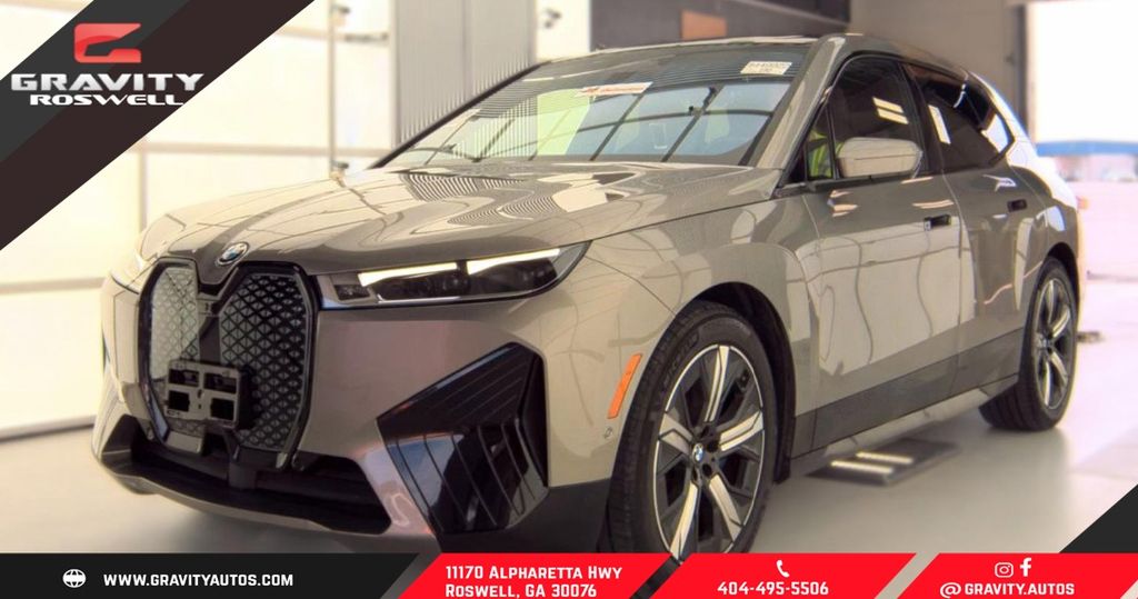 Oxide Gray Metallic 2023 BMW iX SUV / Crossover All-Wheel Drive Automatic