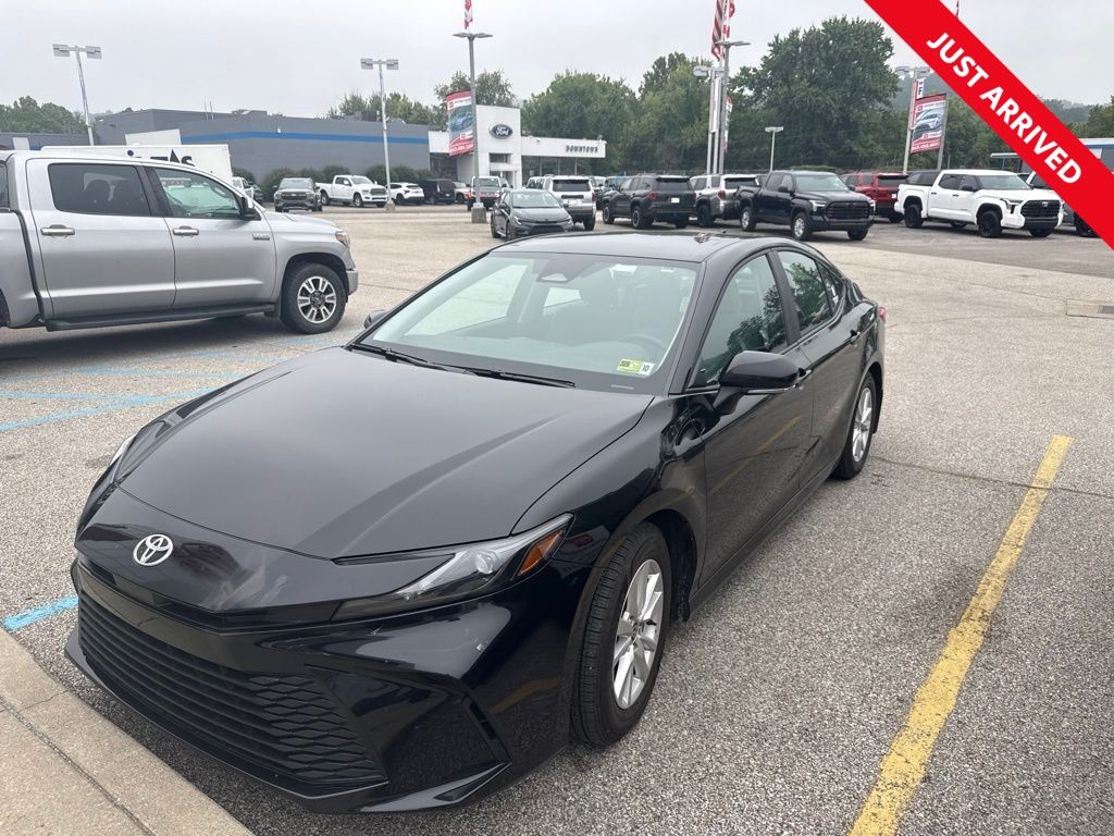 Black 2025 Toyota Camry Sedan Front-Wheel Drive Continuously Variable Transmission