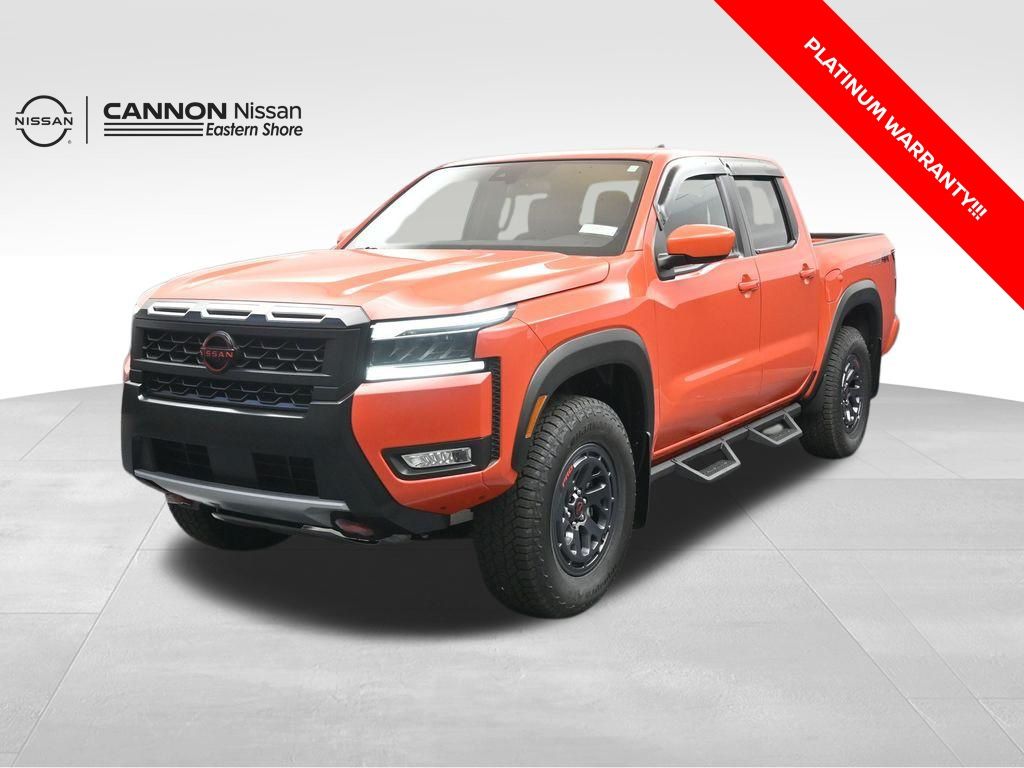 Afterburn Orange 2025 Nissan Frontier Pickup Truck Four-Wheel Drive 9-Speed Automatic Overdrive