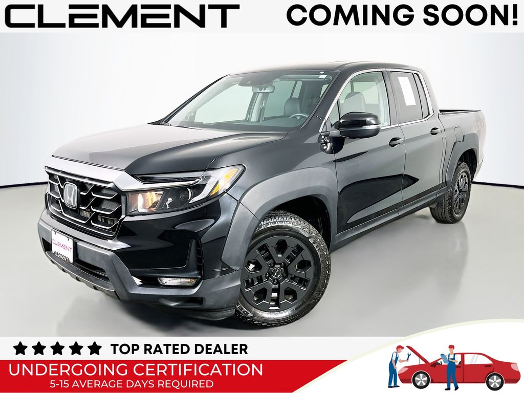 Crystal Black Pearl 2023 Honda Ridgeline Pickup Truck All-Wheel Drive 9-Speed Automatic