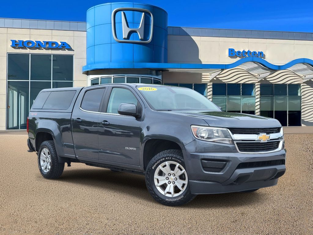 Cyber Gray Metallic 2016 Chevrolet Colorado Pickup Truck Four-Wheel Drive 6-Speed Automatic