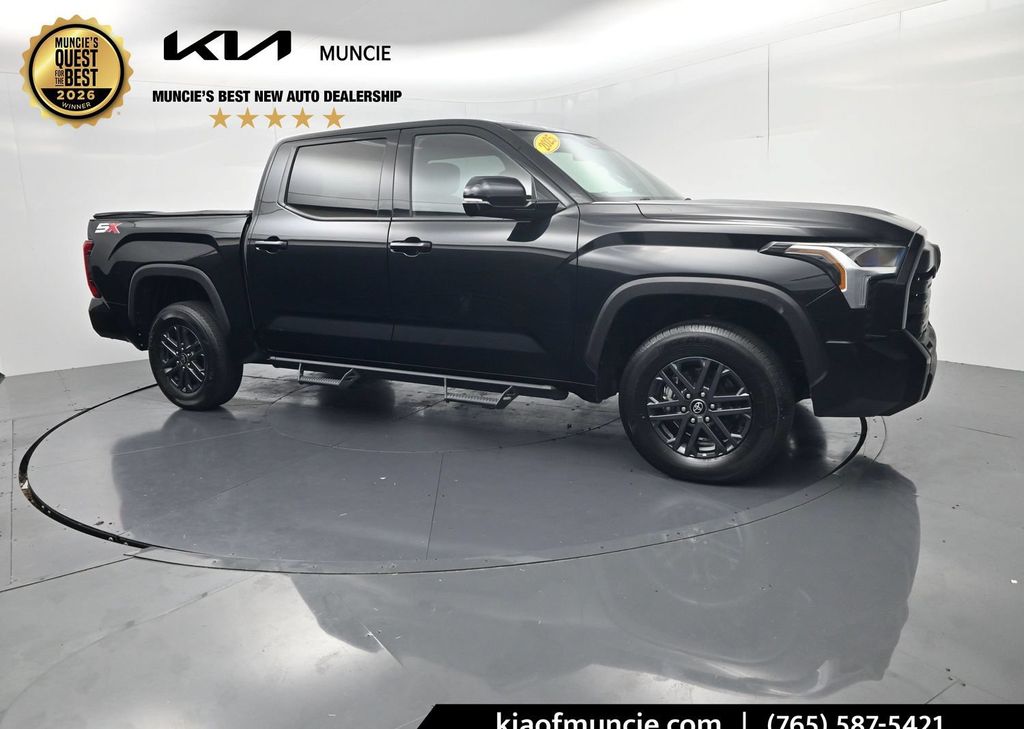 Midnight Black Metallic 2025 Toyota Tundra Pickup Truck Four-Wheel Drive Automatic