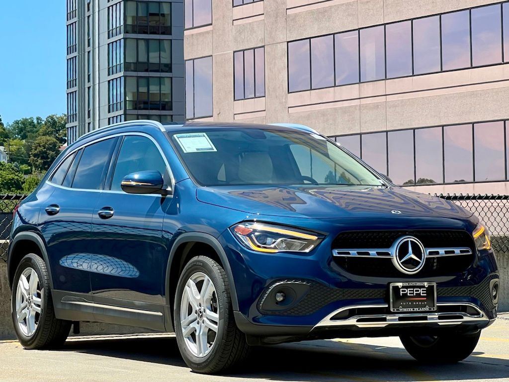 Denim Blue Metallic 2022 Mercedes-Benz GLA SUV / Crossover All-Wheel Drive 8-Speed Dual Clutch