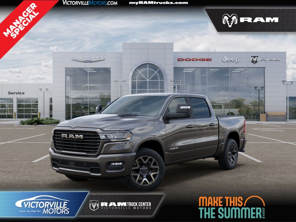 Gray (Granite Crystal Metallic Clearcoat) 2026 RAM 1500 Pickup Truck Four-Wheel Drive 8-Speed Automatic
