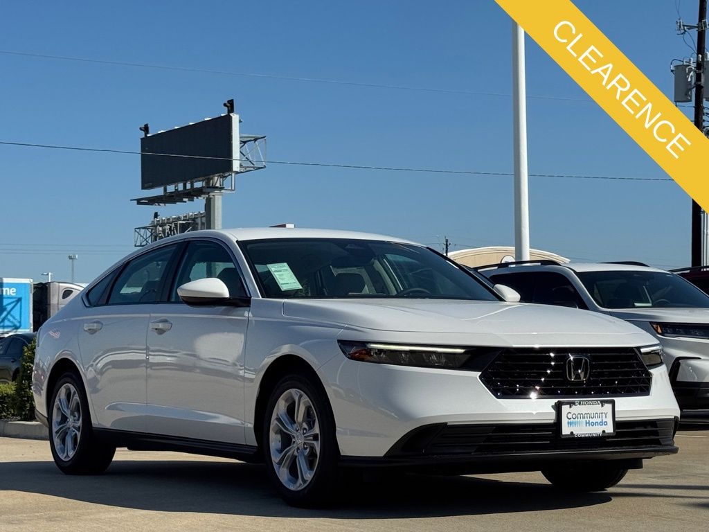 2025 Honda Accord LX White at Community Honda