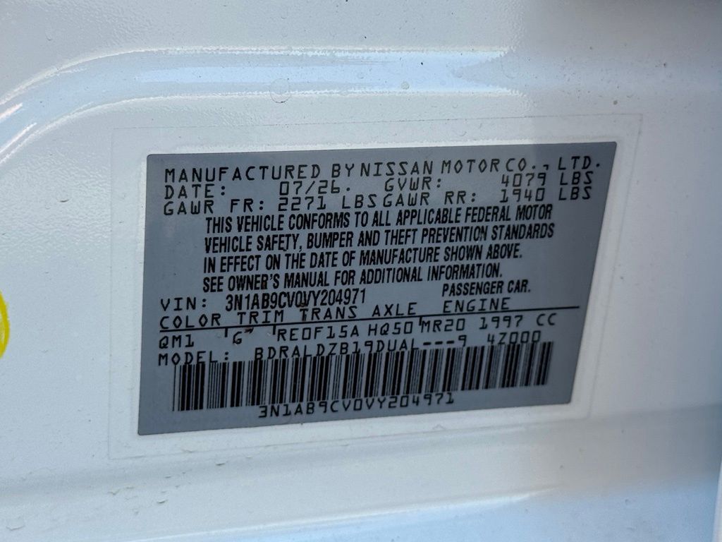 New 2027 Nissan Sentra Sedan
