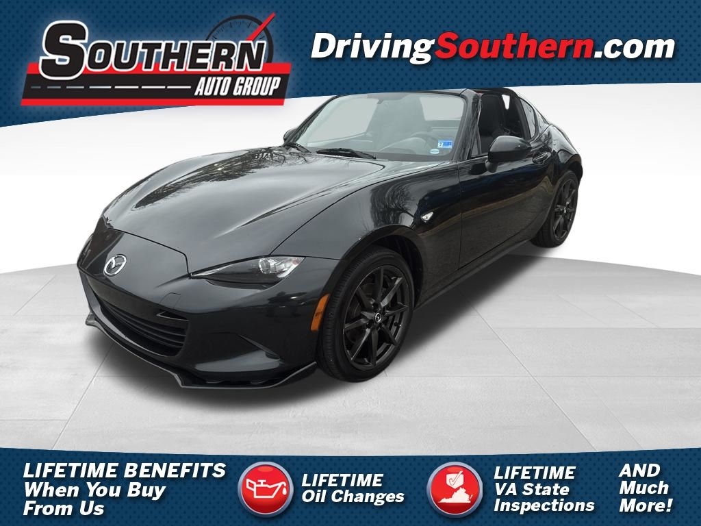 Jet Black Mica 2017 Mazda MX-5 Miata RF Club RWD Convertible Rear-Wheel Drive 6-Speed Automatic