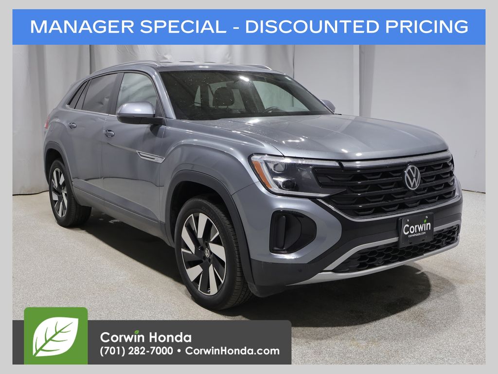 Platinum Gray Metallic 2025 Volkswagen Atlas Cross Sport SUV / Crossover Front-Wheel Drive 8-Speed Automatic