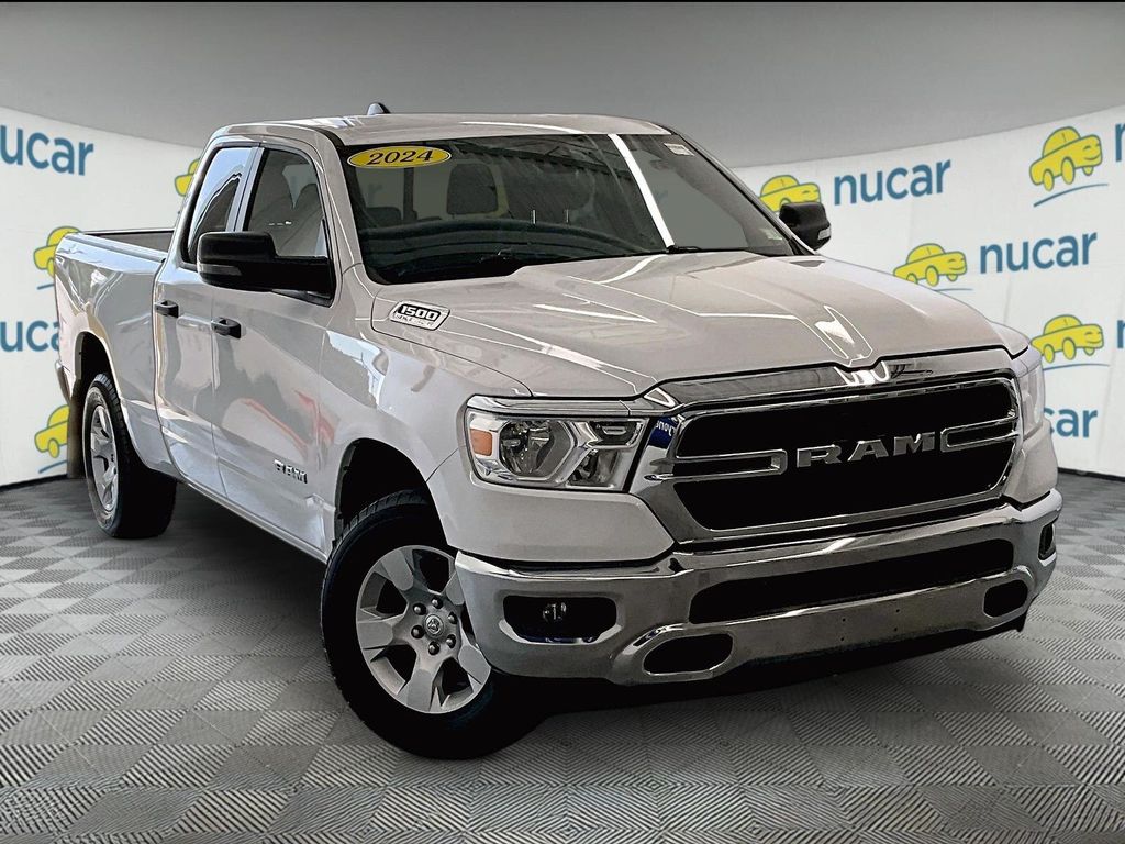 Bright White Clearcoat 2024 RAM 1500 Pickup Truck Four-Wheel Drive 8-Speed Automatic