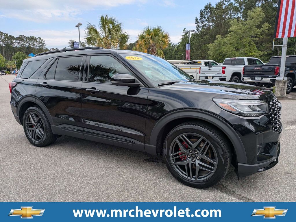 Black Metallic 2025 Ford Explorer ST AWD SUV / Crossover All-Wheel Drive Automatic