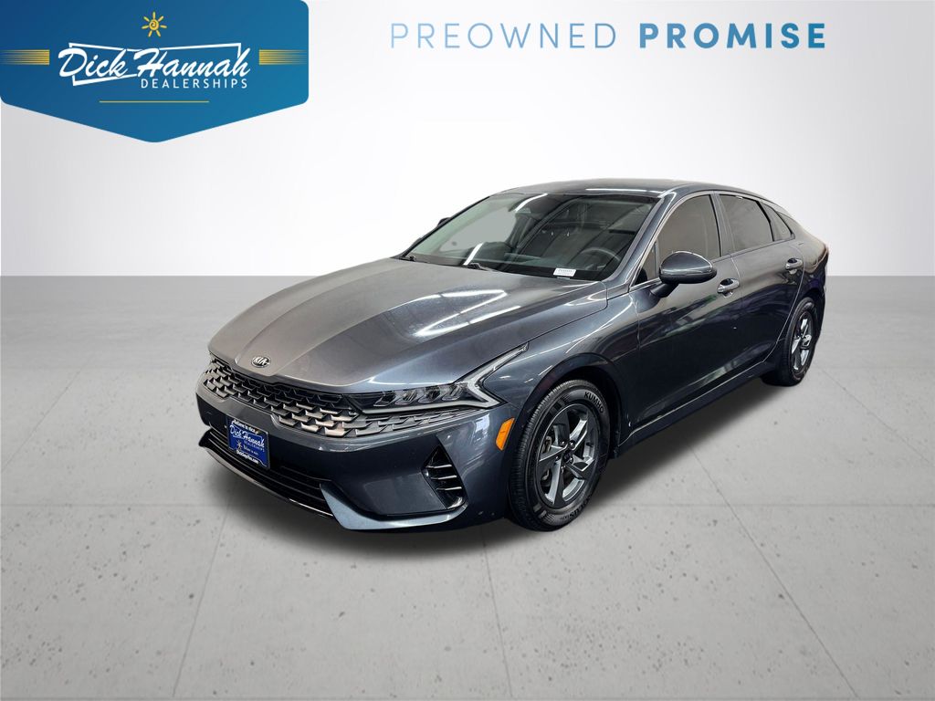 Gravity Gray 2021 Kia K5 Sedan Front-Wheel Drive 8-Speed Automatic