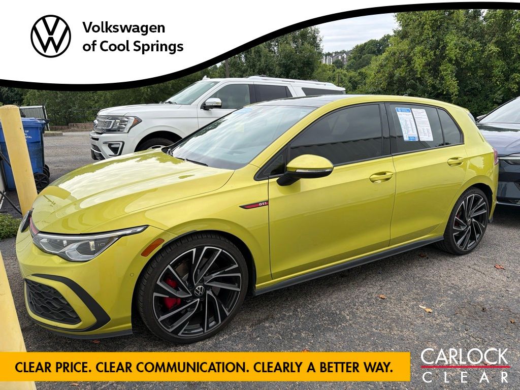 Yellow Metallic 2022 Volkswagen Golf GTI Hatchback Front-Wheel Drive 7-Speed Dual Clutch