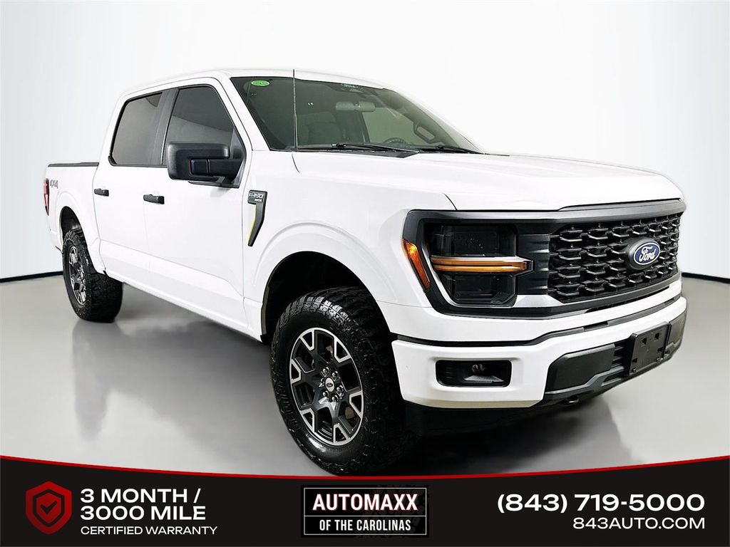 Oxford White 2024 Ford F-150 STX SuperCrew 4WD Pickup Truck Four-Wheel Drive Automatic