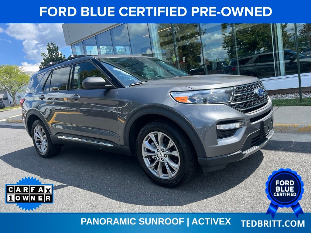 Carbonized Gray Metallic 2023 Ford Explorer SUV / Crossover All-Wheel Drive Automatic