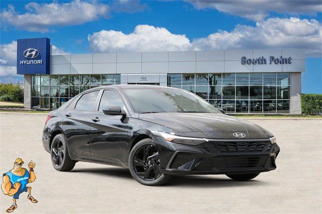 Abyss Black 2026 Hyundai Elantra SEL Sport FWD Sedan Front-Wheel Drive Continuously Variable Transmission