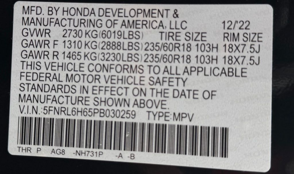 2023 Honda Odyssey EX-L