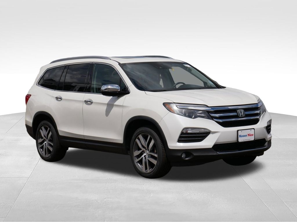 White 2017 Honda Pilot Elite AWD SUV / Crossover All-Wheel Drive 9-Speed Automatic