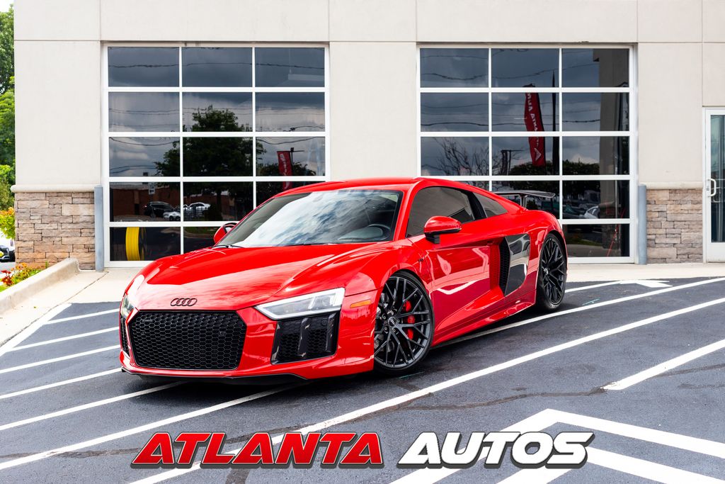 Orange (Tango Red) 2017 Audi R8 Coupe All-Wheel Drive 7-Speed Automatic