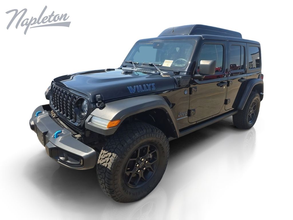 Black Clearcoat 2024 Jeep Wrangler 4xe SUV / Crossover Four-Wheel Drive 8-Speed Automatic