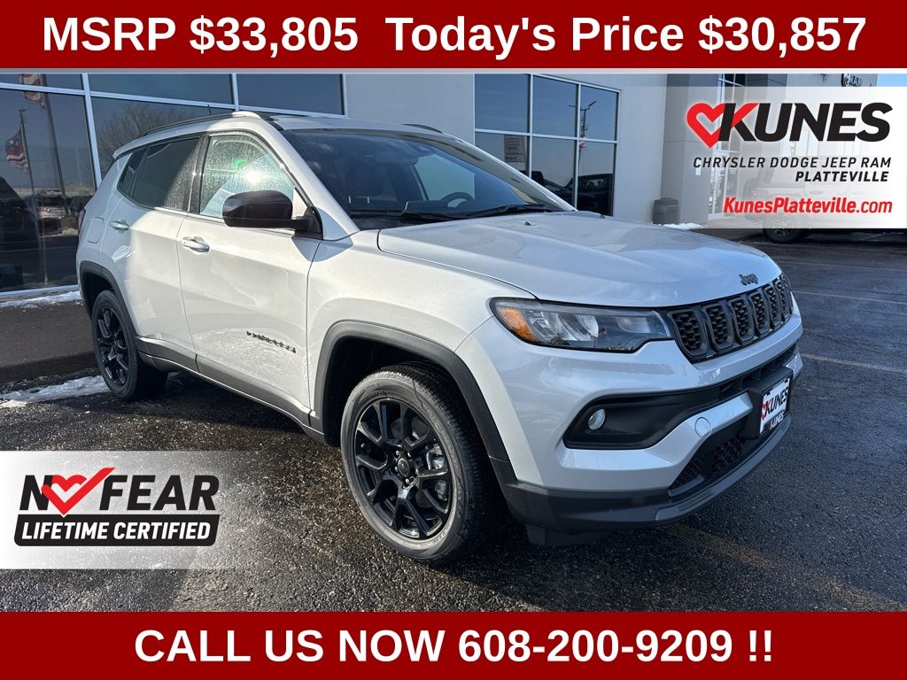 Silver Zynith Metallic Clearcoat 2026 Jeep Compass SUV / Crossover Four-Wheel Drive 8-Speed Automatic