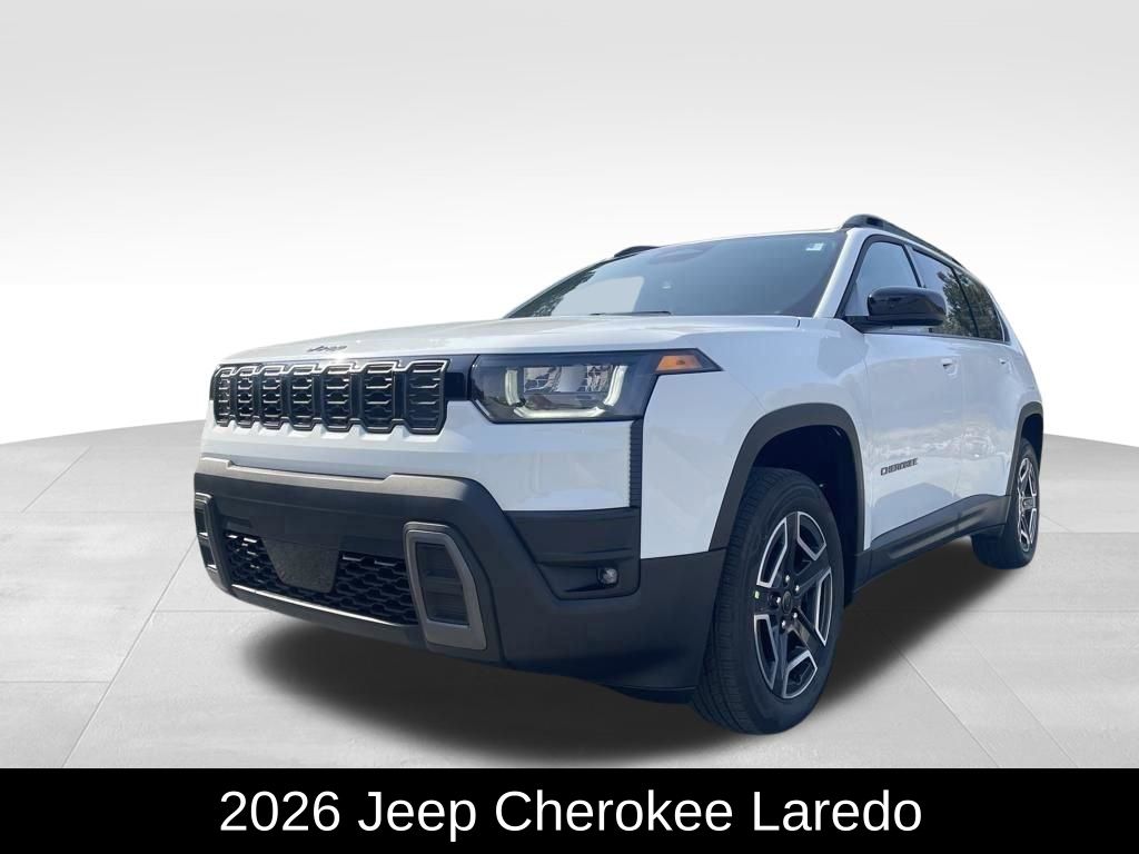 Bright White Clearcoat 2026 Jeep Cherokee SUV / Crossover Four-Wheel Drive Continuously Variable Transmission