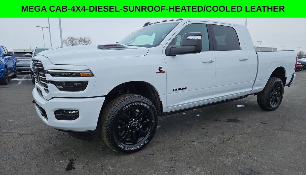 Bright White Clearcoat 2026 RAM 2500 Pickup Truck Four-Wheel Drive 8-Speed Automatic