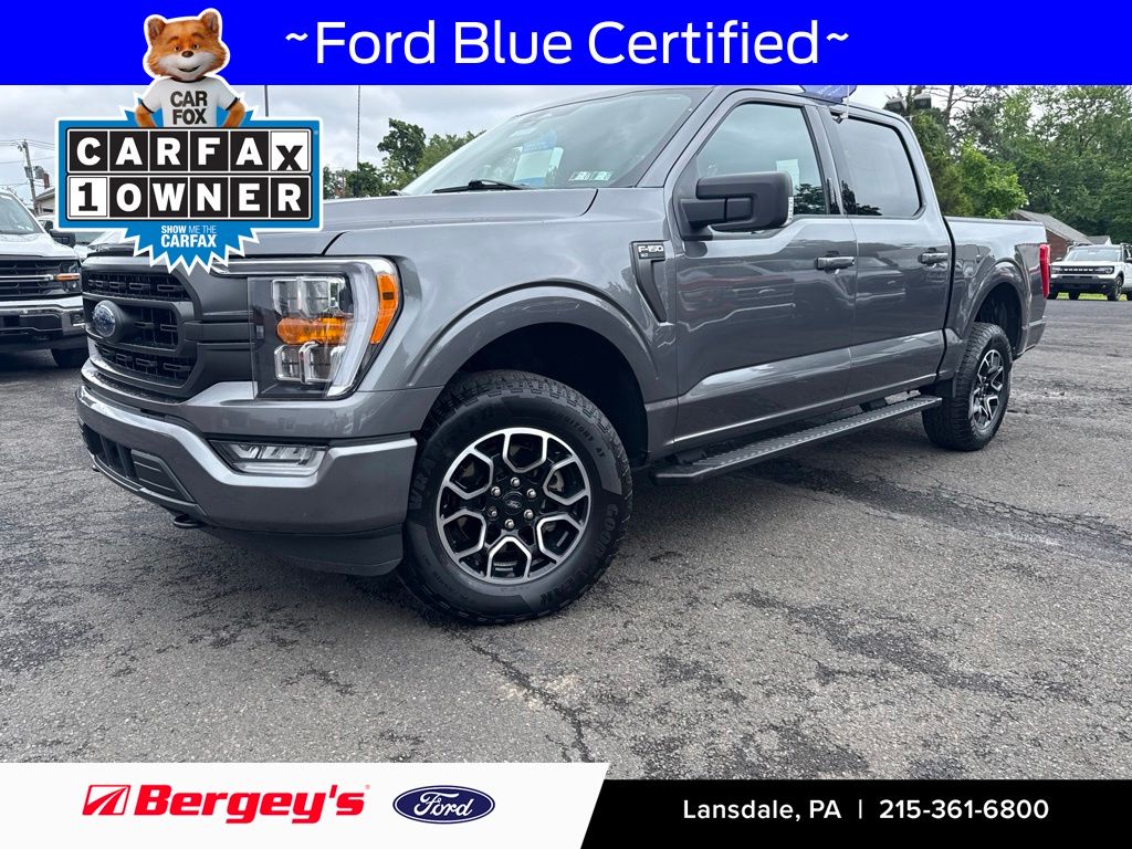 Gray Metallic 2023 Ford F-150 Pickup Truck Four-Wheel Drive 10-Speed Automatic