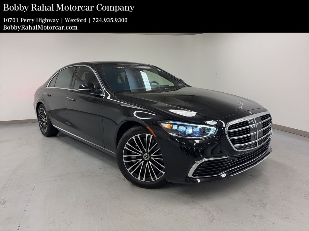 Black 2024 Mercedes-Benz S-Class S 580 4MATIC Sedan All-Wheel Drive 9-Speed Automatic