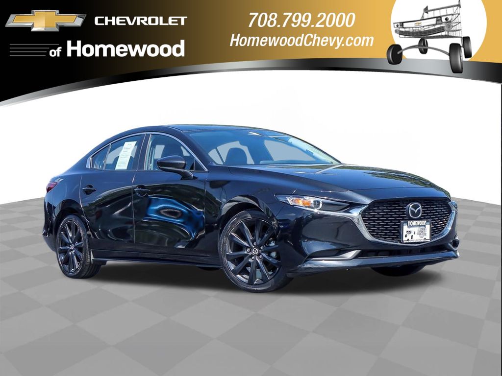 Jet Black Mica 2025 Mazda MAZDA3 Sedan Front-Wheel Drive 6-Speed Automatic