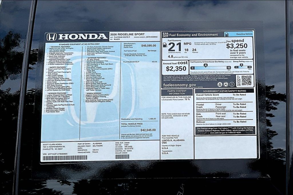 2026 Honda Ridgeline Sport - Photo 14