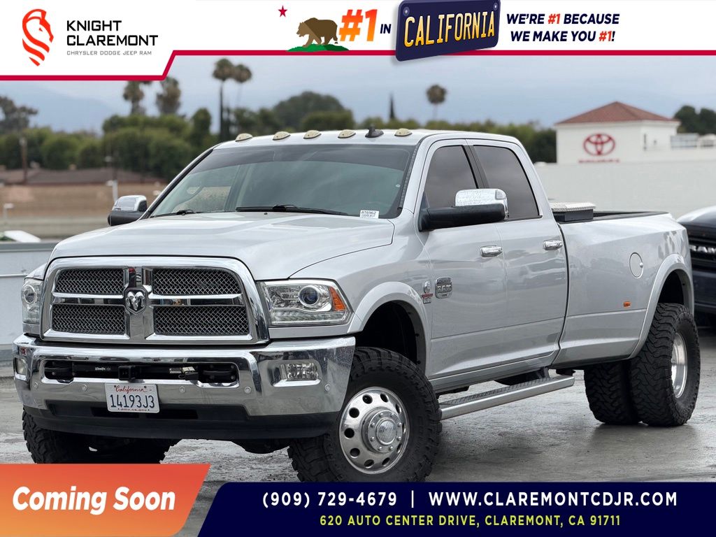Bright Silver Clearcoat Metallic 2017 RAM 3500 Pickup Truck Four-Wheel Drive 6-Speed Automatic