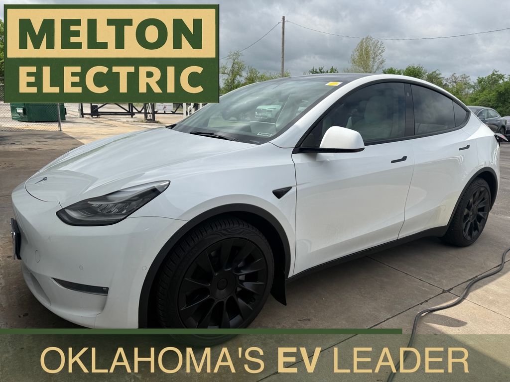 Pearl White Multi-Coat 2022 Tesla Model Y Long Range AWD SUV / Crossover All-Wheel Drive 1-Speed Automatic