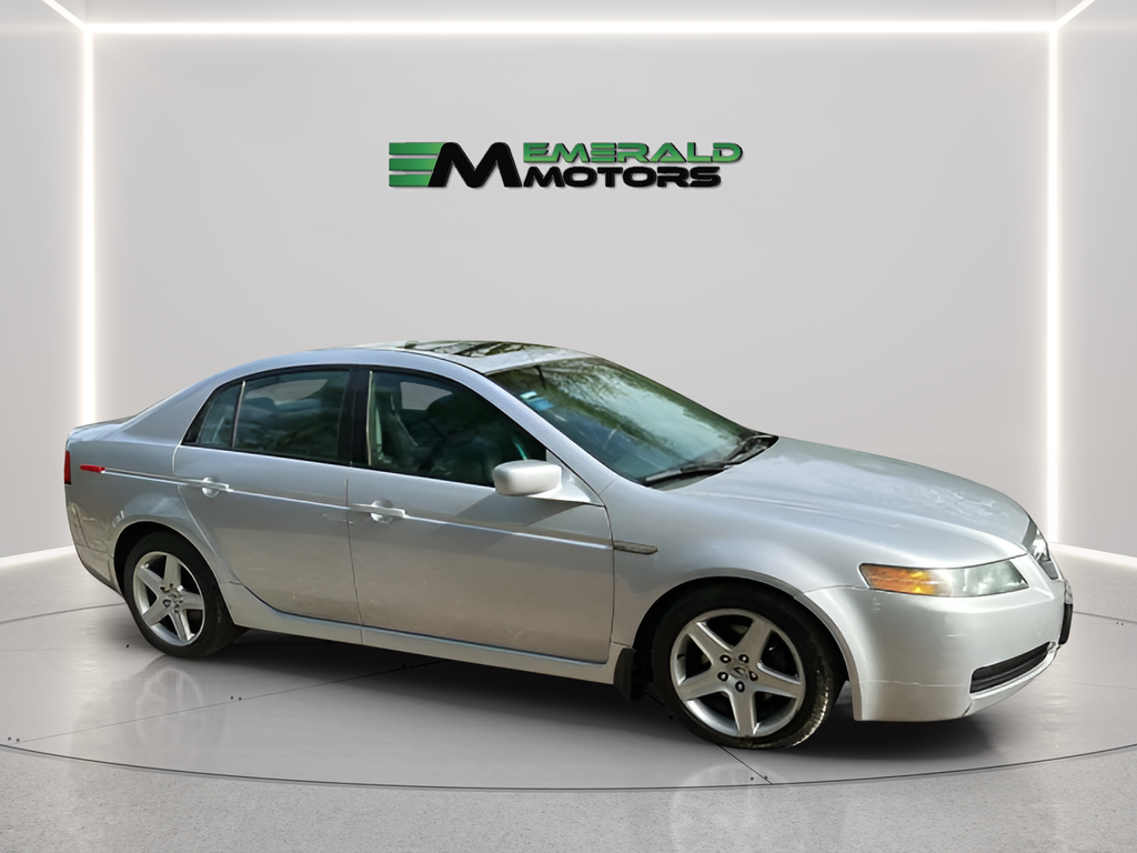 Silver 2004 Acura TL FWD Sedan Front-Wheel Drive 5-Speed Automatic Overdrive
