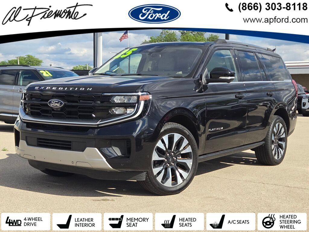 Black Metallic 2025 Ford Expedition SUV / Crossover Four-Wheel Drive Automatic