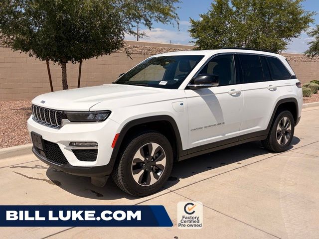 Bright White Clearcoat 2024 Jeep Grand Cherokee 4xe SUV / Crossover Four-Wheel Drive 8-Speed Automatic