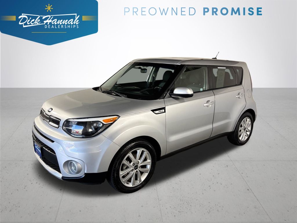 Bright Silver 2018 Kia Soul + Wagon Front-Wheel Drive 6-Speed Automatic