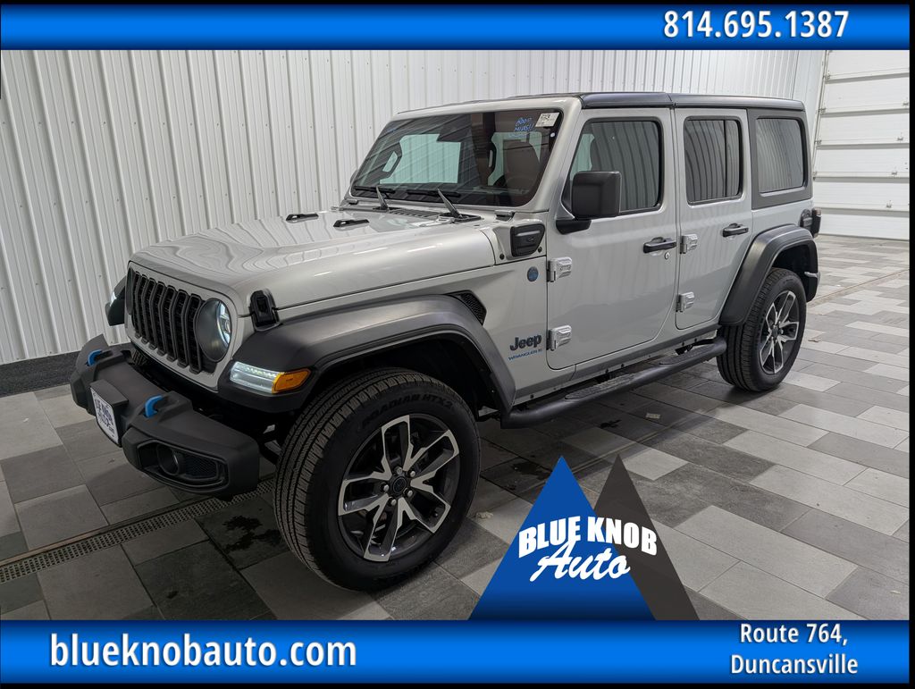 Silver Zynith Clearcoat 2024 Jeep Wrangler 4xe SUV / Crossover Four-Wheel Drive 8-Speed Automatic