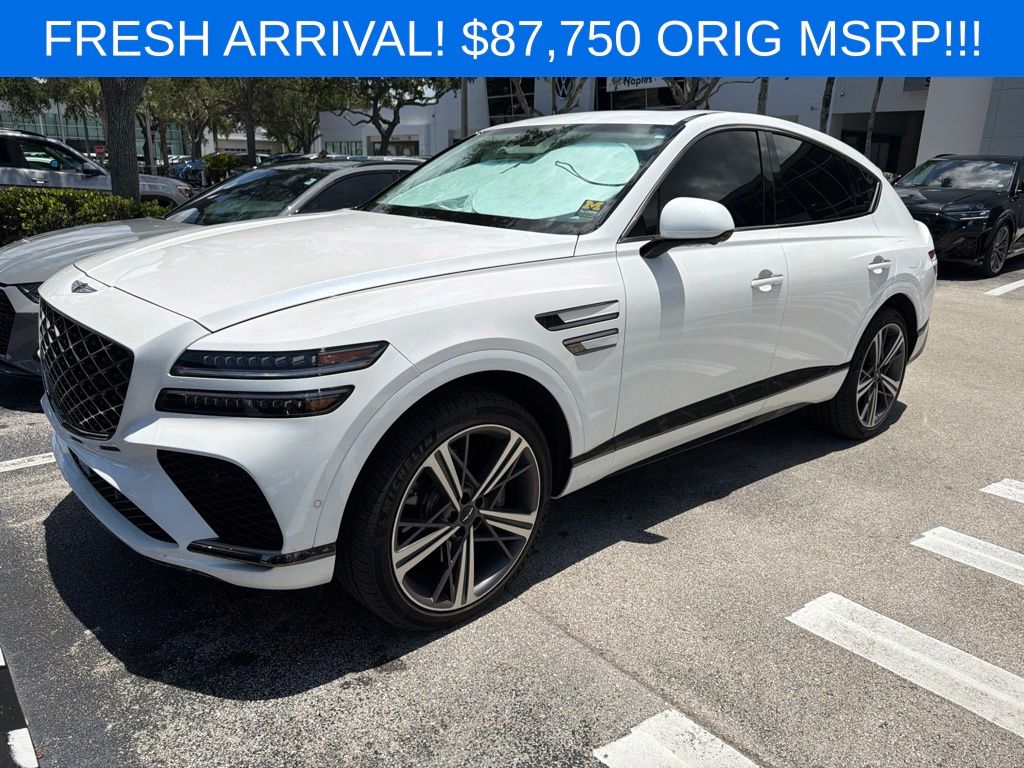 Uyuni White 2025 Genesis GV80 Coupe 3.5T E-SC AWD Coupe All-Wheel Drive 8-Speed Automatic
