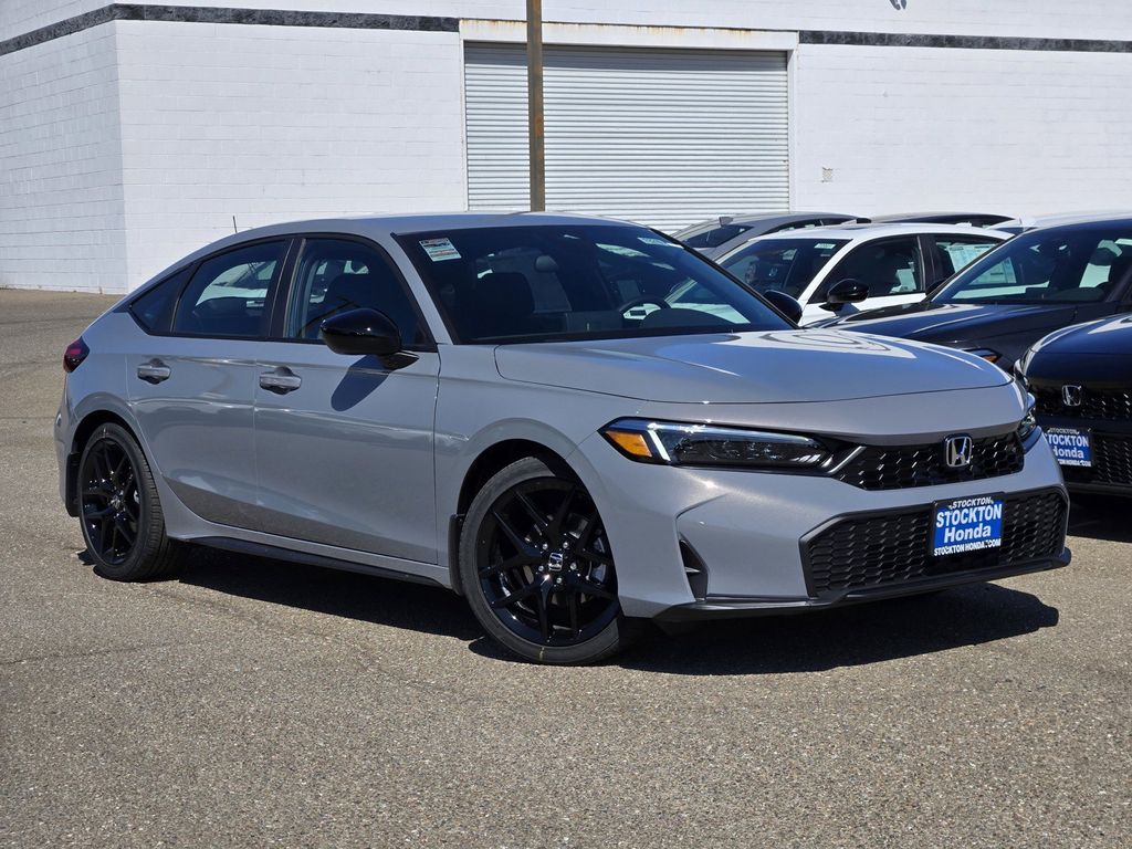Urban Gray Pearl 2026 Honda Civic Hatchback Hatchback Front-Wheel Drive Continuously Variable Transmission