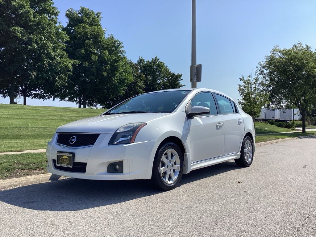 Aspen White 2012 Nissan Sentra Sedan Front-Wheel Drive Continuously Variable Transmission